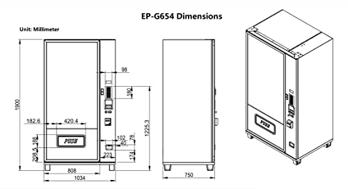 Generic EP-G654 Epex Beverage Large Combo Vending Machine thumb #5