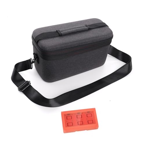 Lawnoval Funda de almacenamiento rígida de EVA portátil compatible con Nintendo Switch 2, bolsa de transporte negra apta para viajes con forro suave y diseño espacioso de consola y accesorios