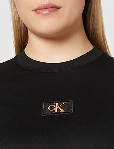 Calvin Klein Badge Cropped Tee Maglietta, CK