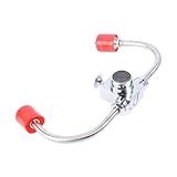 Cabilock Edelstahl Notfall augendusche Wasserhahn Montierte Augenspülstation mit Einstellbarer Doppelstrahl Funktion für Industrie Labor Büro Chemiefabrik