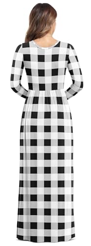 Image of VIISHOW Women's Long Sleeve Loose Plain Maxi Dresses Casual Long Dresses with Pockets