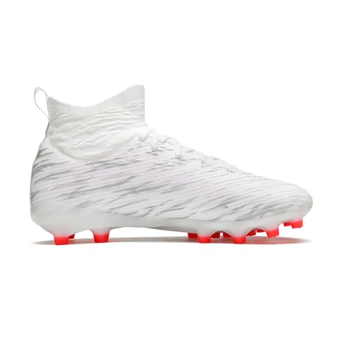 Image of Soccer Cleats for Mens Womens High Tops Lace Up Unisex Football Shoes Indoor Turf Soccer Shoes AG FG TF for Beginners to Advanced Players