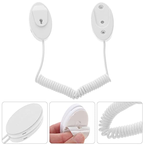 Mikikit Remote Control Tether Retractable Wall Mounted Holder with Security Cable Leash for Tv Remote Control Anti-Loss in Home Hotel School Restaurant - Image 3