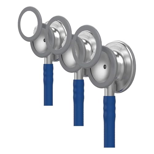 Image of 3M Littmann Classic III Monitoring Stethoscope, 5622, More Than 2X as Loud, Weighs Less, Stainless Steel Chestpiece, 27 inch Navy Blue Tube (Pack of 3)