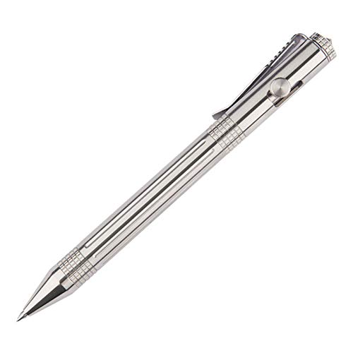 LingSY Stainless Steel Tactical Bolt Action Pen with Tungsten Tip Decent Durable Stainless Steel Tactical Pen