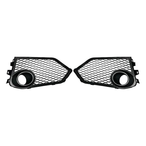 Couvercle de phare antibrouillard en maille noire brillante pour pare-choc Civic R