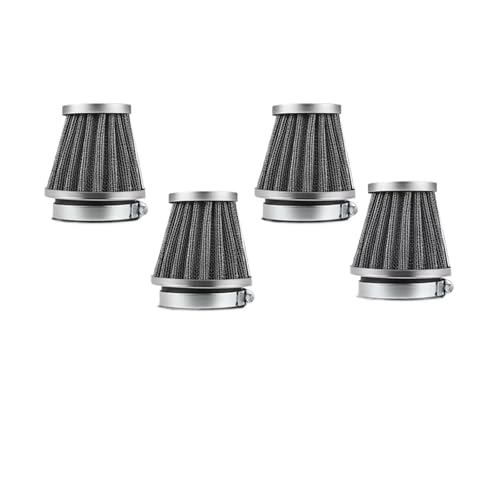 Filtre à air performance moto 53mm 54mm 55mm en champignon pour carburateur (Lot de 4)