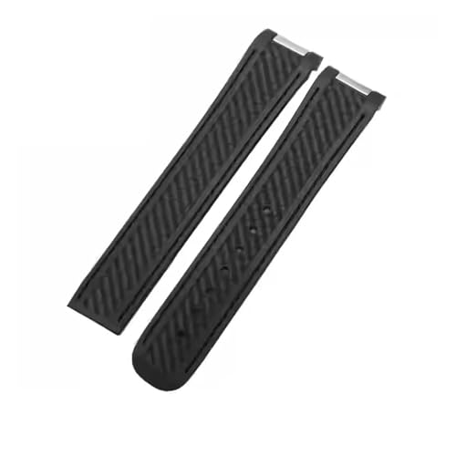 [�V�F���u�ł�] 20mm ���o�[�V���R���E�H�b�`�X�g���b�v�i�I���K �V�[�}�X�^�[ 300 AT150 �A�N�A�e�� �E���g�����C�g 8900 �X�`�[���o�b�N���E�H�b�`�o���h�u���X���b�g�Ή��j(Black no buckle)