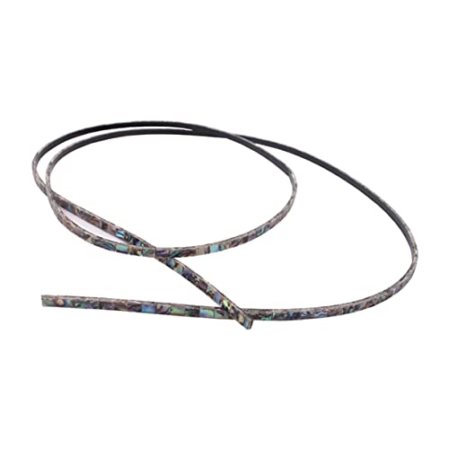 BESTonZON Gf105 3mm Colored Bead Strips Abalone Shell Trim Guitar Bass Ukulele Accessories