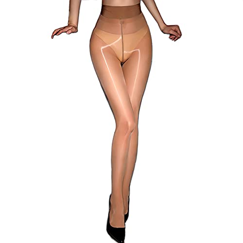 Women Shiny Sheer Pantyhose 8D High Density Tights Anti Snag High Waist Silk Pantyhose