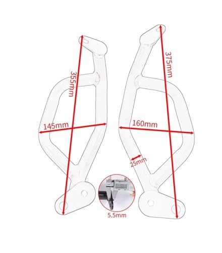 Accessoires pare-chocs inférieurs NX 500 2024 cadre moto MoGarde