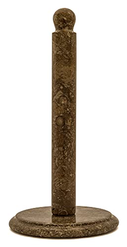 RADICALn Paper Towel Holder Handmade Marble Grey Oceanic Hand Towel Rack Napkin Paper Roll Holder - Kitchen Standing Wrapping Paper Holder - Over Cabinet Towel Holder Stand