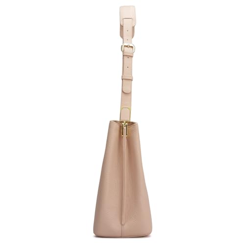 Image of Da Milano Women's Leather Shoulder Bag - Pink