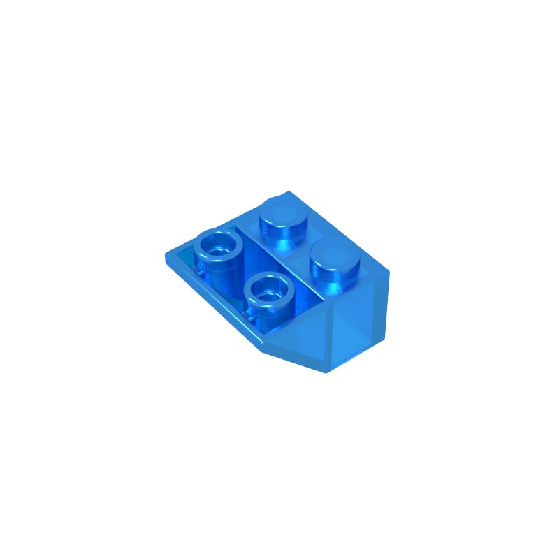 Gobricks 3660 Slope Brick 2x2 45° Inverted Slope 50 Pieces GDS-599 Compatible with Lego Building Blocks Color:Trans-Dark Blue 43