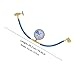 Ipetboom Charge Hose with Pressure Gauge and Recharge Tube for Car Ac System HVAC Charging Tool with Quick Coupler Suitable for Automotive Maintenance
