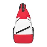 VPPUR Austrian flag Print Cross Chest Bag for Men Diagonally Shoulder Lightweight Sling Travel Backpack