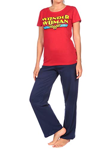 DC Comics Pijama para Mujer Wonder Woman Rojo Large