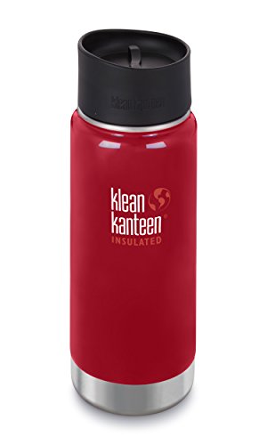 Klean Kanteen Wide Mouth Insulated Stainless Steel Coffee Mug with Klean Coat and Leak Proof CafΓΒ© Cap 2.0 - 20oz - Mineral Red Klean Kanteen Wide Mouth Insulated Stainless Steel Coffee Mug with Klean Coat and Leak Proof CafΓΒ© Cap 2.0 - 20oz - Mineral Red