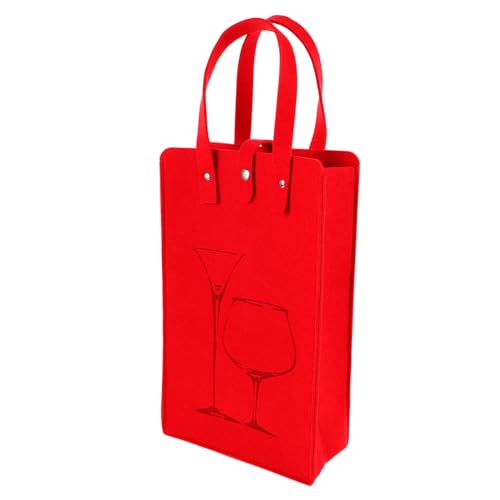 OATIPHO Bolso De Tela Para Botellas De Vino Bolsa Asa Portátil Embalaje Elegante