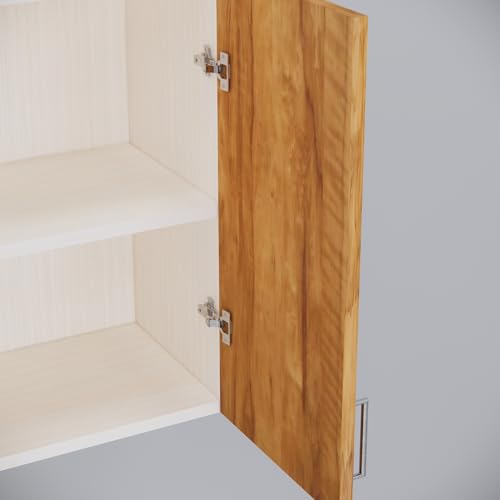 Image of SPECIALITY PANELS 2 Door Modular Wall Mounted Kitchen Cabinet with Adjustable Shelf Space Saving Storage Unit Engineered Wood Cupboard for Kitchen Living Room Organizer Furniture | DIY Assembly
