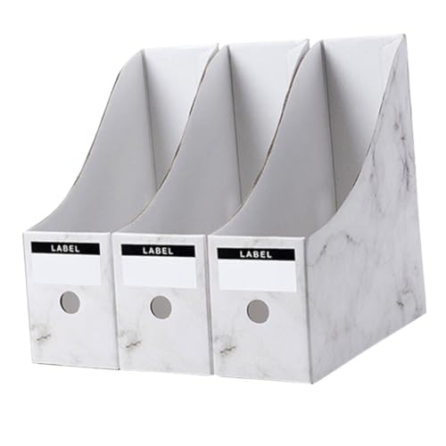 OFFSCH 1Set Marble Document Box File Organizer for Office Home and Classroom Efficient Storage for Books Papers Stationery