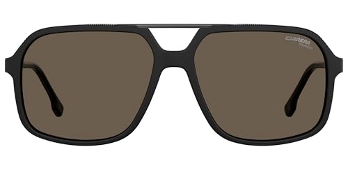 Carrera 229/S Rectangular Sunglasses, Black/Polarized Bronze, 59mm, 16mm3