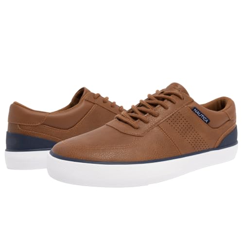 Image of Nautica Men's Classic Lace-Up Boat Shoes Low Top Fashion Sneaker - Stylish and Comfortable Casual Shoe