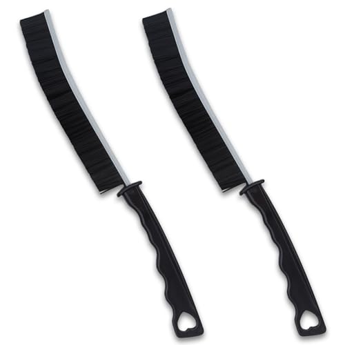2 Stück Pure Clean Bürste,Fugenreinigungsbürste,Hartborsten Ecken Reinigungsbürste,Schmale Bürste Zum Reinigen,Hartborsten Eckenreinigungsbürste für Fliesenböden Küche Badezimmer