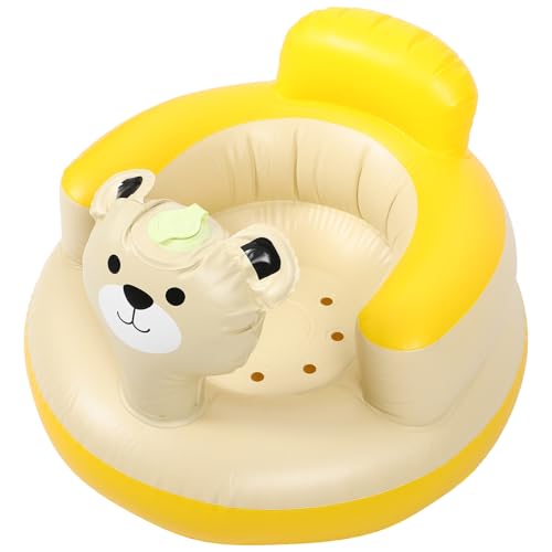 ANDRESLAD Asiento Inflable para Niña con Soporte Ergonómico para Espalda Silla Portátil para Baño y Entrenamiento de Pequeños Fácil de Plegar y Transportar