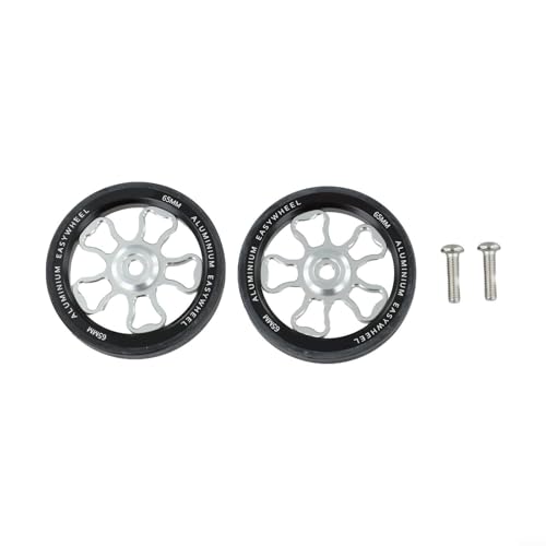 70mm Folding Bike Easy Wheels, Aluminum Alloy Rubber Replacement Rollers