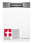 Bosch SMI6ZCS16E, Stiftung Warentest GUT (2,2)*, Serie 6, teilintegrierter Geschirrspüler 60 cm, mit Besteckschublade, Intelligent Programm, Max Flex Körbe, Vario Schublade, Rackmatik, Home Connect