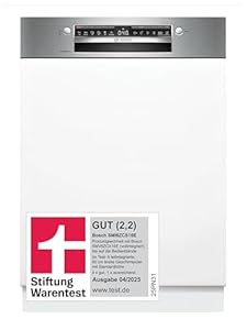 Bosch SMI6ZCS16E, Stiftung Warentest GUT (2,2)*, Serie 6, teilintegrierter Geschirrspüler 60 cm, mit Besteckschublade, Intelligent Programm, Max Flex Körbe, Vario Schublade, Rackmatik, Home Connect
