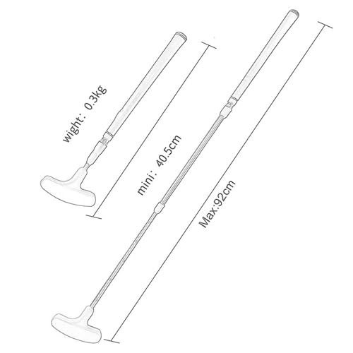 Pegciuho Taco de Golfe Retrátil, Taco de Golfe Bidirecional, Taco de Golfe para Destros E Canhotos,