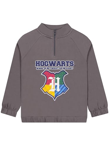 Harry Potter Sweater With Zip, Hogwarts Kids Jumper, Boys Sweater With Quarter Zip, Cotton Boys Clothes