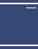  Notebook: Indigo Notebook  Green Notebook Pro - Large (8.5 x 11 inches) - 121 Pages - Indigo Cover
