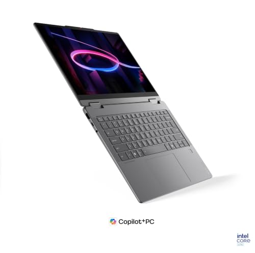 Image of Lenovo Yoga 7 2-in-1, Intel Core Ultra 5 322, 14 inch WUXGA OLED 100% DCI-P3 HDR 60Hz Touch Display,16GB LPDDR5x /2TB SSD, Wi-Fi 7, Backlit KB, FP Reader, Win11, Luna Grey, w /USB Hub, W /GaLiMu