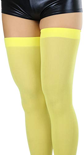 Image of ToBeInStyle Women's Nylon Thigh High Schoolgirl Opaque Stockings