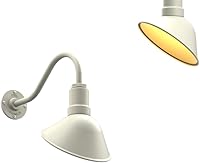 Vista 64 de Steel Lighting Co. Luz de Letrero de Tienda Venice para Pared de Acento de Restaurante Exterior Cúpula de 9 pulgadas Brazo Recto de 6 pulgadas