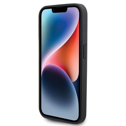 Image of CG MOBILE BMW Compatible with iPhone 15 Pro Max Case [Official Licensed] Mag-Safe Compatible | Real Leather Case with Hot Stamp & Metal Logo Protective Case /Cover Designed for iPhone 15 Pro Max Black