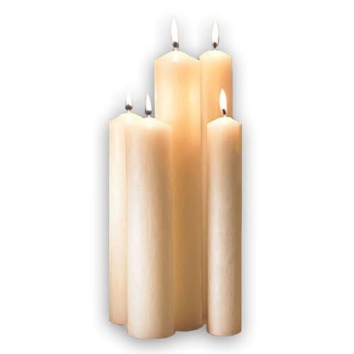 Trinity Church Supply Altar Brand 51% Beeswax Altar Candle Unscented Dinner Candles, 1-15/16 Inch x 16 Inch, Pack of 2