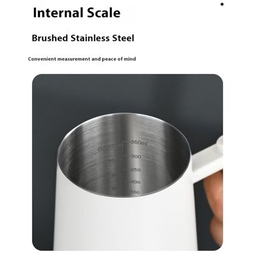 Tetera de cuello de cisne de 350 ml para evitar salpicaduras al verter café 5