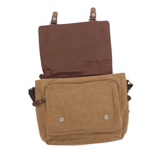 Sacoche bandoulière en toile durable avec poches pratiques pour l'école