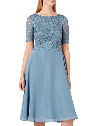 Vera Mont Damen Cocktailkleid mit Spitze Bluish Grey,50 Vera Mont Damen Cocktailkleid mit Spitze Bluish Grey,50