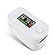 MOMMED Pulse Oximeter mit Display - Sauerstoffsättigung (SpO2), Pulsfrequenz (PR) & Perfusionsindex (PI) - Finger-Oximeter für Erwachsene & Kinder - Genau & tragbar für Sport, Fitness, Reisen