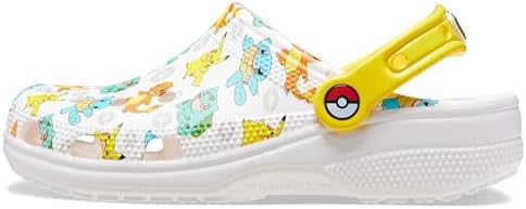 Crocs Unisex Classic Pikachu Clogs, Pokemon Shoes, 11 Women/9 Men White/Multi | Image 3