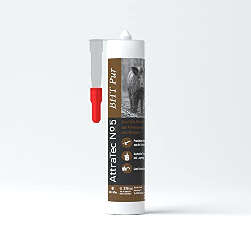 ATTRATEC No 5 BHT Pur, 310ml Kartusche Lockmittel aus reinem Buchenholzteer für Schwarzwild und Rotwild Cover