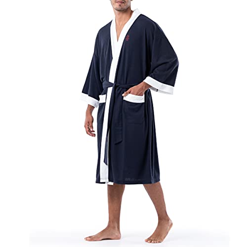 Image of IZOD Men's Waffle Knit Kimono Robe