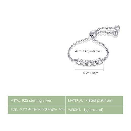 Bague chaîne en zircone ajustable : finis les problèmes de taille - 2