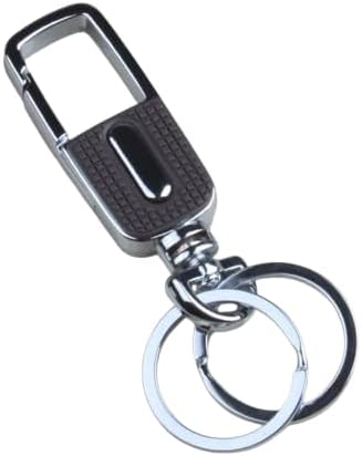 Car Keyring for Porsche Taycan Cross Turismo 2021-2025, Car Key Chain Key Ring for Car Keys Personalised Keychain Key Organiser Car Key Fob Accessories,Brown