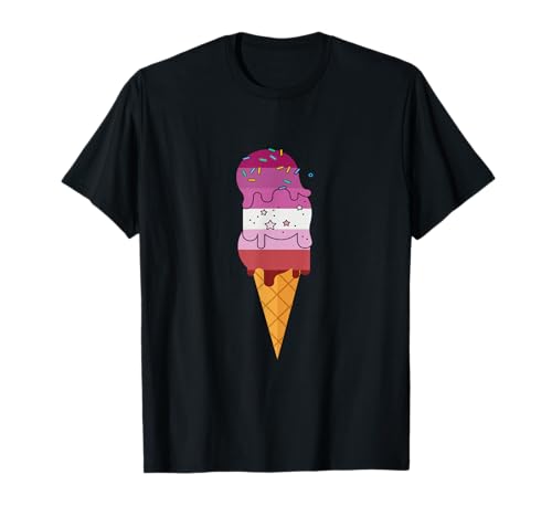 LGBTQ LGBTQ+ - Helado lésbico Camiseta